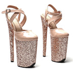 9-Inch Patent Platform Sandals - High Heel Dance Shoes