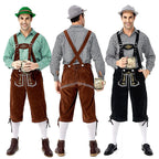 Men's Lederhosen Costume | Shirt, Suspender Shorts & Hat