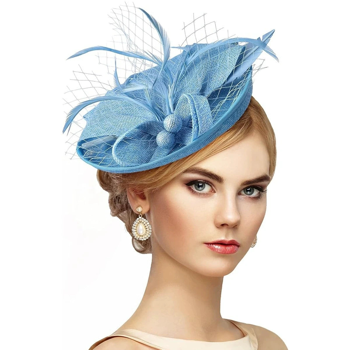 Floral Sinamay Fascinator Hat | Bridal & Race Day | 14 Colors