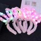 LED Bunny Ear Headbands | Glow Light-Up | Mixed Colors 12pc
