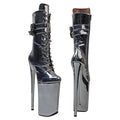 Metallic Platform Ankle Boots - 26cm Pole Dance Heels