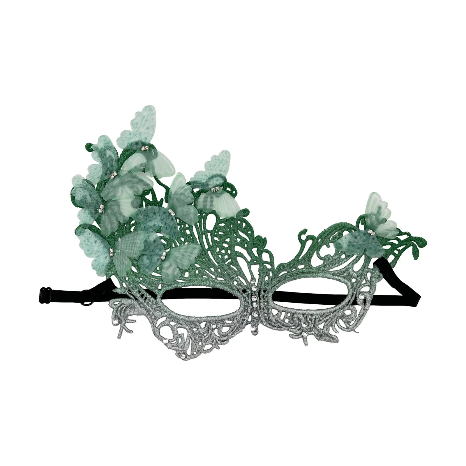 Butterfly Lace Masquerade Mask | Half Face | 7 Colors