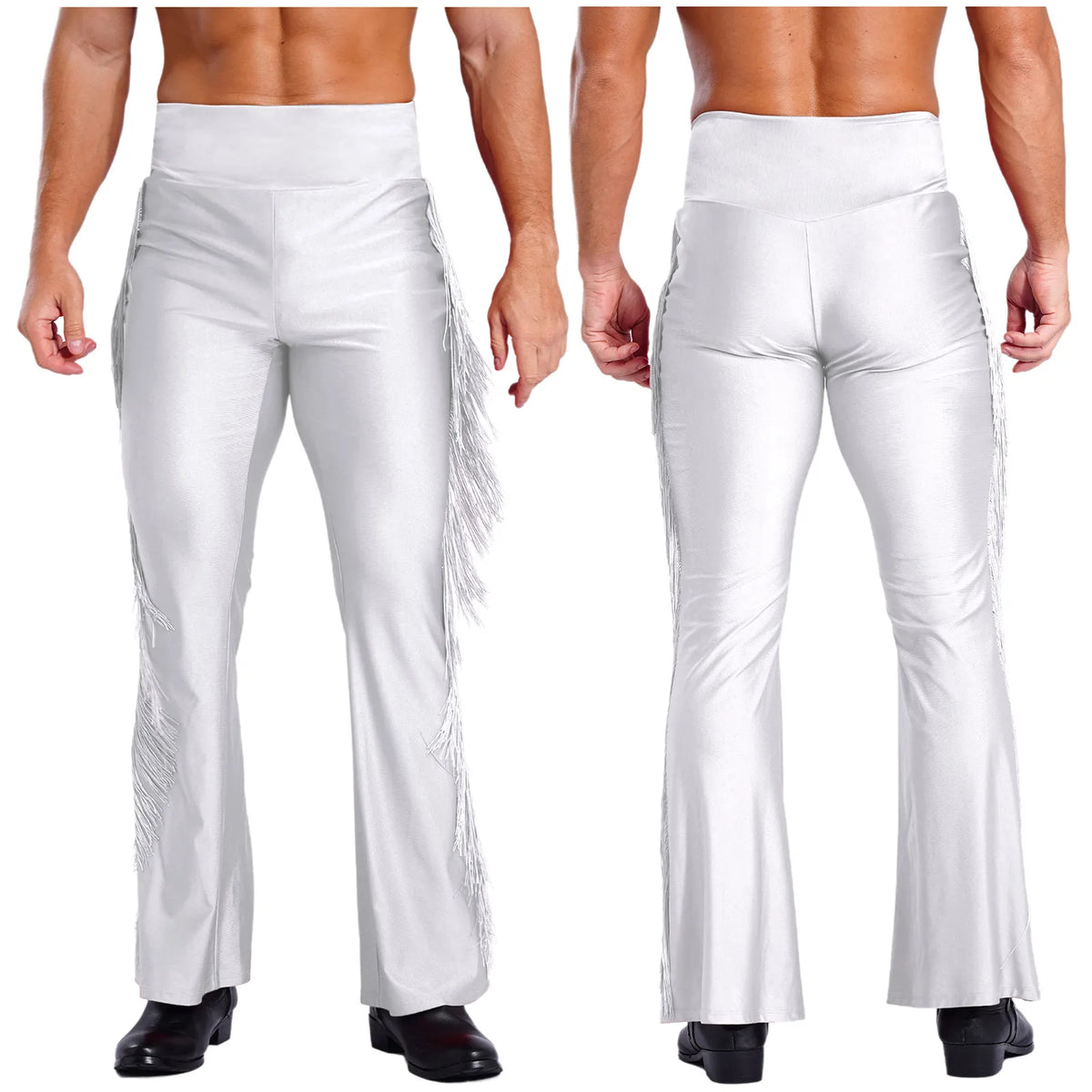 Men's Fringe Pants | High-Waist Flares