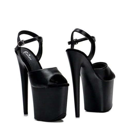 20cm Platform Sandals - High Heel Slip-On Dance Shoes