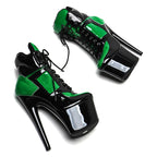 7-Inch Patent Mix-Color Ankle Boots