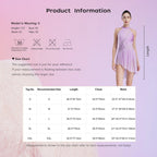 Applique Rhinestone Lyrical Dress | Mock Neck | 4-Strap Back
