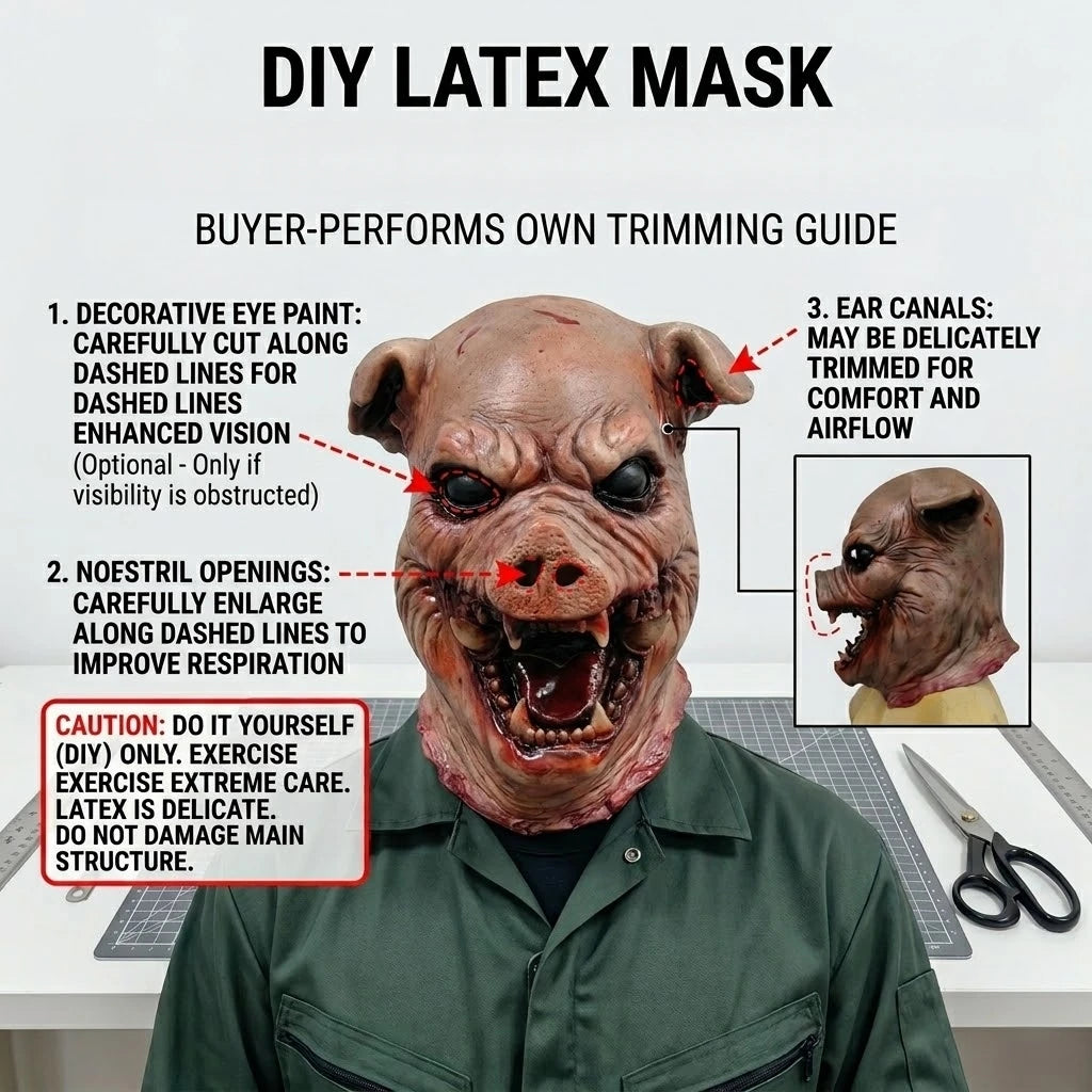 Zombie Pig Mask | Horror Creature