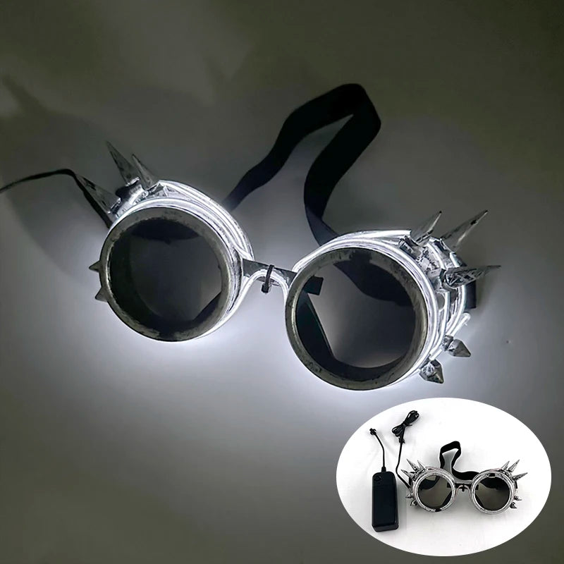 EL Wire Glow Glasses | LED Neon Goggles | 22 Colors