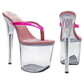 8-Inch Clear Platform Sandals