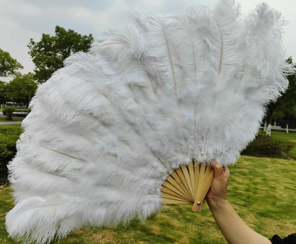 Ostrich Feather Fan | Stage & Performance | 100cm & 130cm | 19 Colors