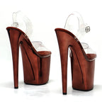 Clear 8-Inch Platform Pole Dance Sandals