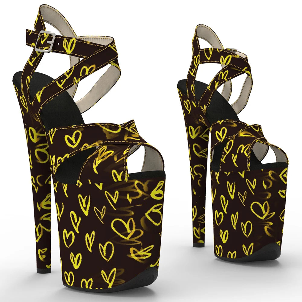 8-Inch Patent Platform Sandals