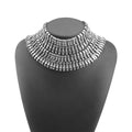 Statement Collar Necklace | Layered Geometric