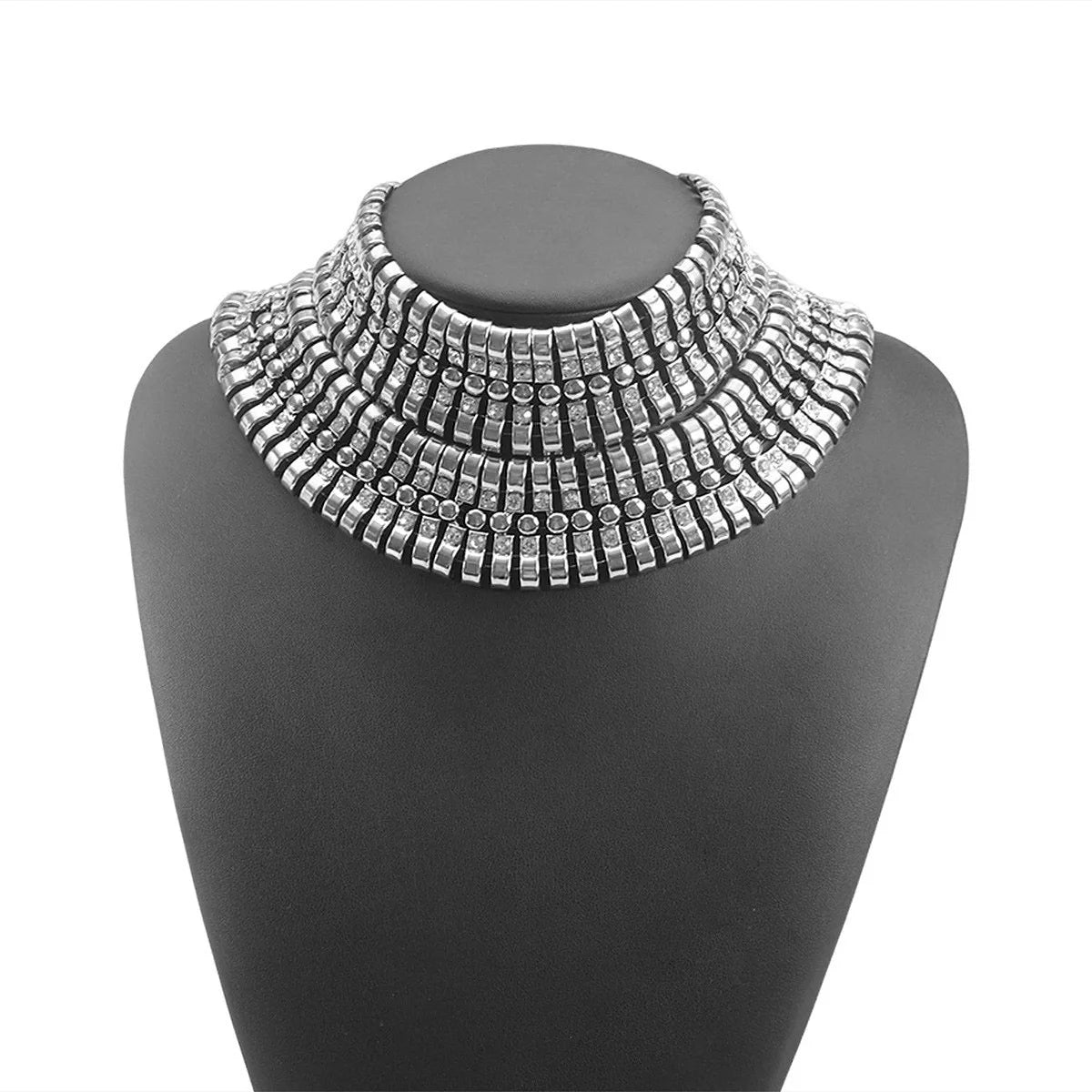 Statement Collar Necklace | Layered Geometric
