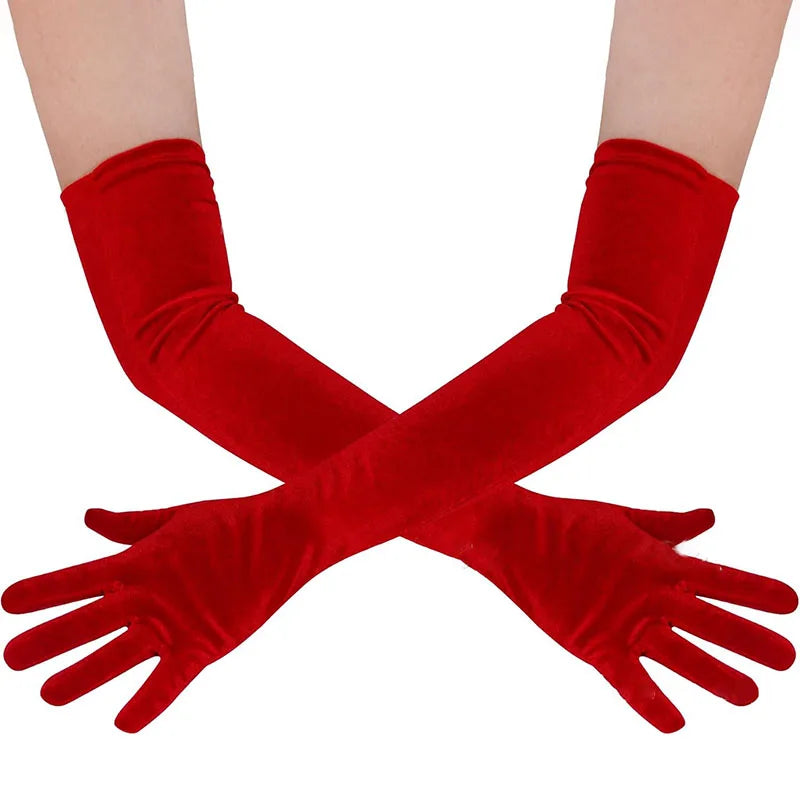 Opera Velvet Gloves | Elbow Length | 7 Colors | One Size
