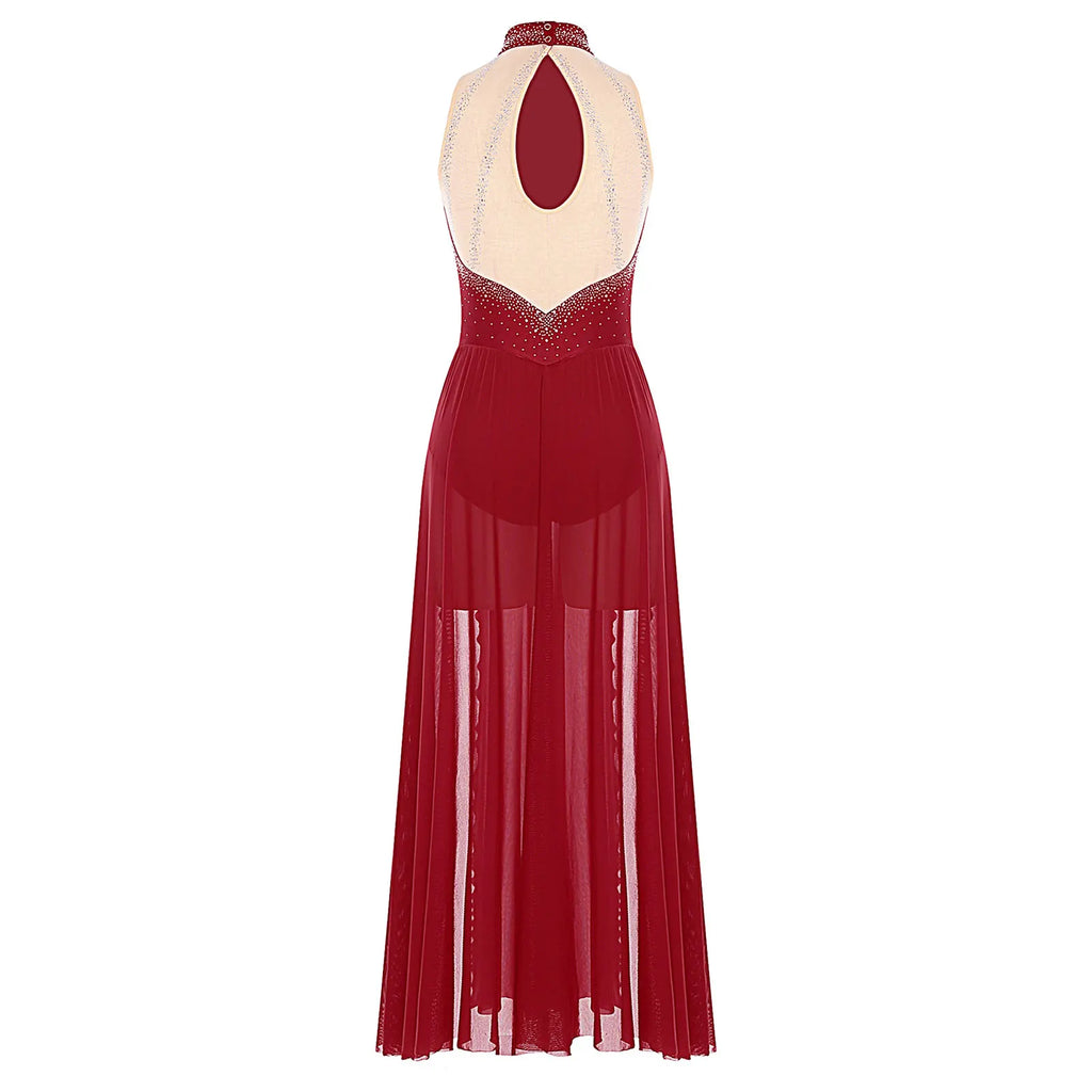 Lyrical Dance Dress | Split Mesh Skirt