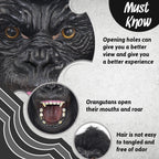 Gorilla Costume Mask | Shaggy Fur