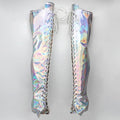 8-Inch Clear Platform Shoe Protectors - Boot Covers for Heels