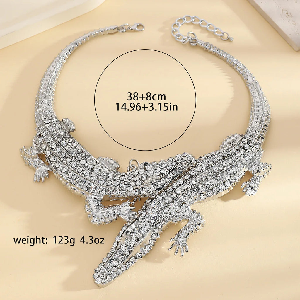 Crocodile Collar Necklace | Sculptural Statement