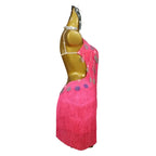 Latin Ballroom Dance Dress – Rhinestone Tassel Competition Gown