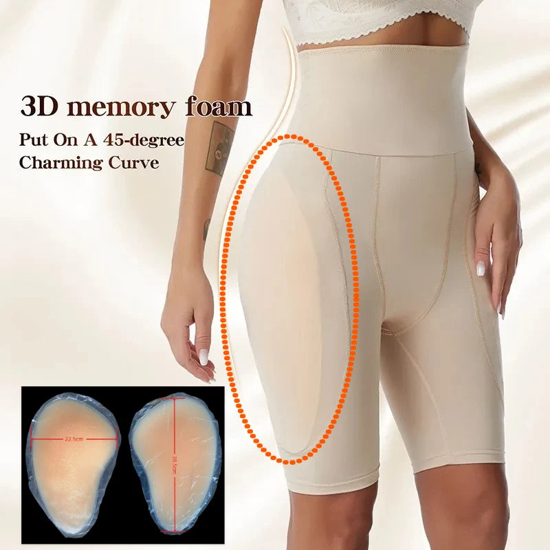 Silicone Hip & Butt Enhancer Pads — Thickened, Washable, Self-Adhesive or No-Glue