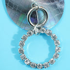Laser-Cut Faux Leather Nipple Covers - Rhinestone Pendant Pasties for Performers