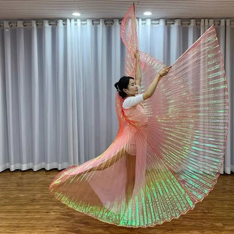 Belly Dance Isis Wings | Iridescent | Split & Solid