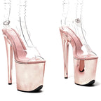 8-Inch Cross-Strap Platform Sandals