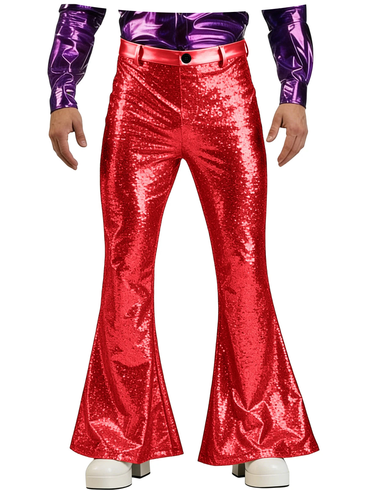 Men's Sequin Pants | Disco Bell-Bottoms
