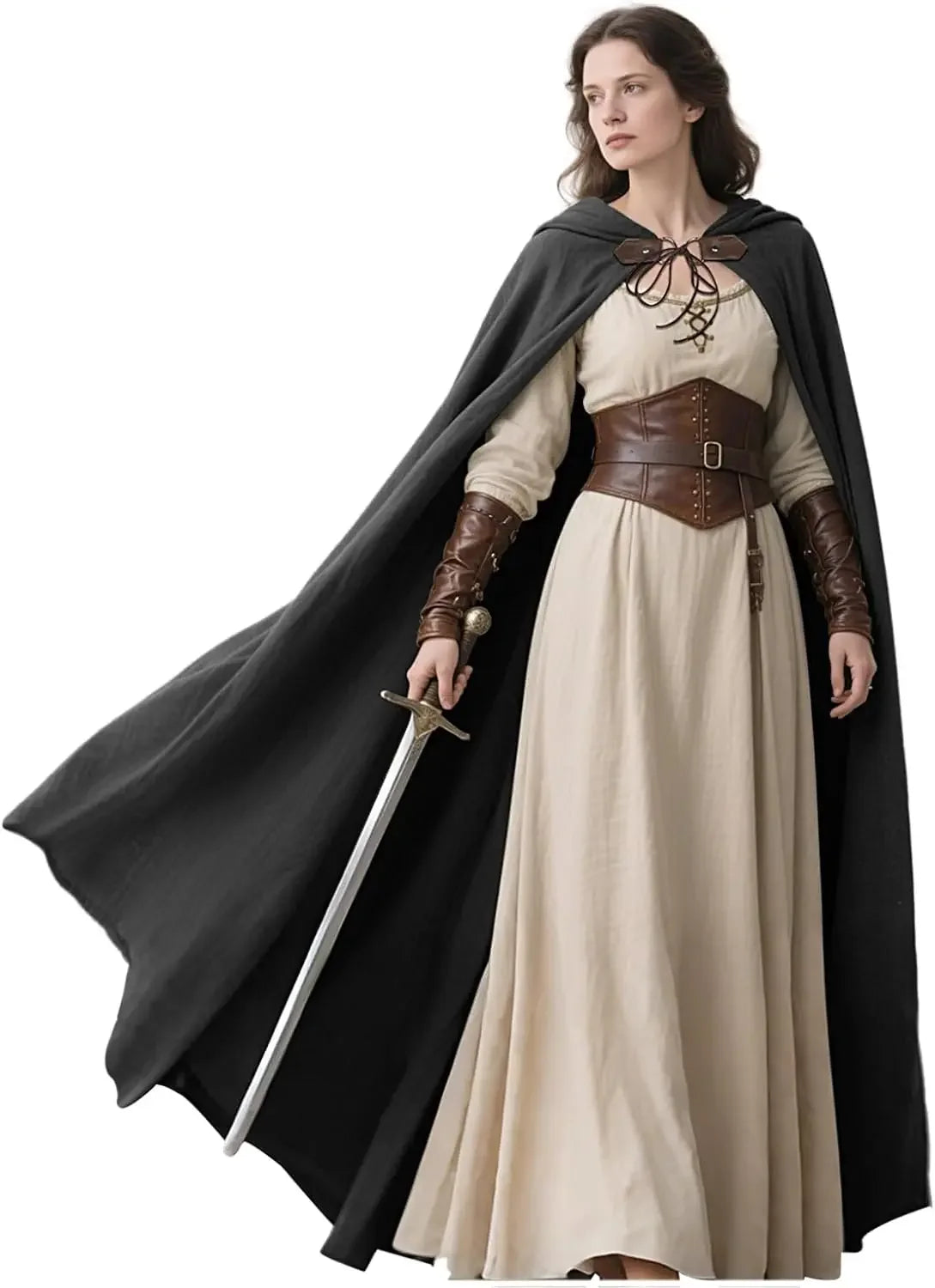 Medieval Hooded Cloak | Costume Cape