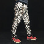 Men's Laser Mirror Jogger Pants | Reflective Metallic | Stage & Hip Hop | 5 Colors
