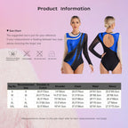 Rhinestone Dance Leotard | Long Sleeve | Mock Neck