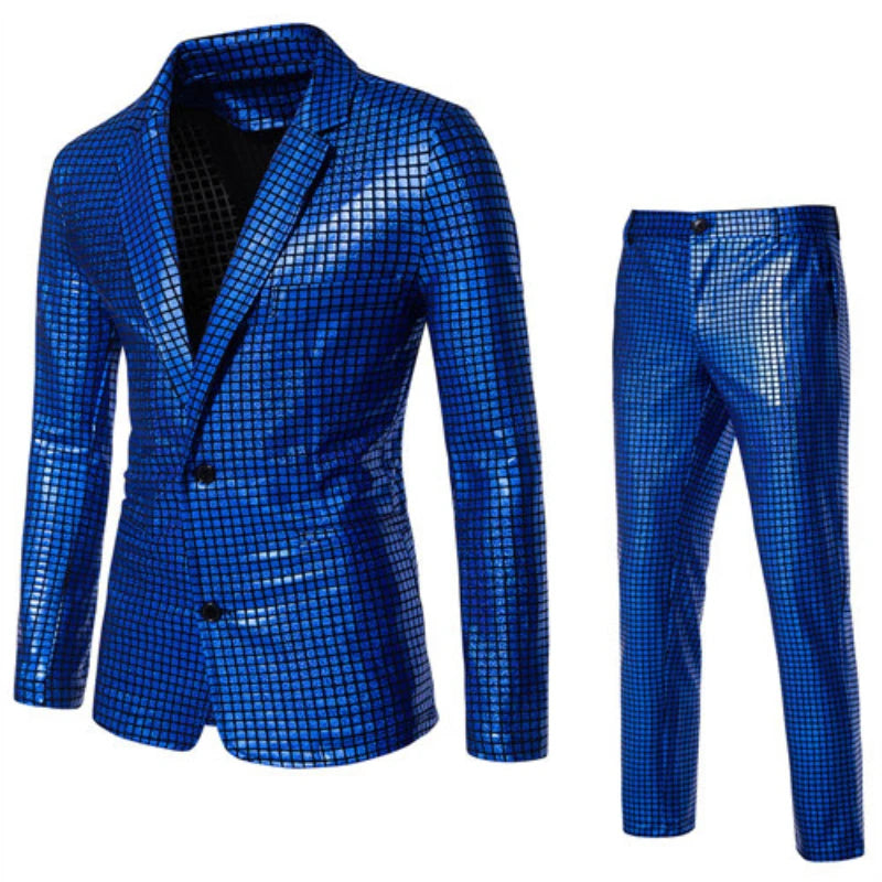Men's Disco Suit | Metallic Shine