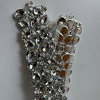 Rhinestone Choker | Wide Teardrop Collar