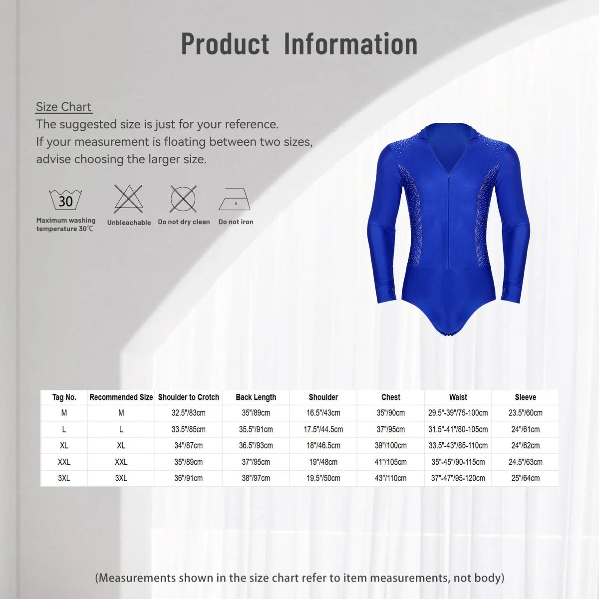 Men’s Dance Bodysuit | Long-Sleeve Stretch