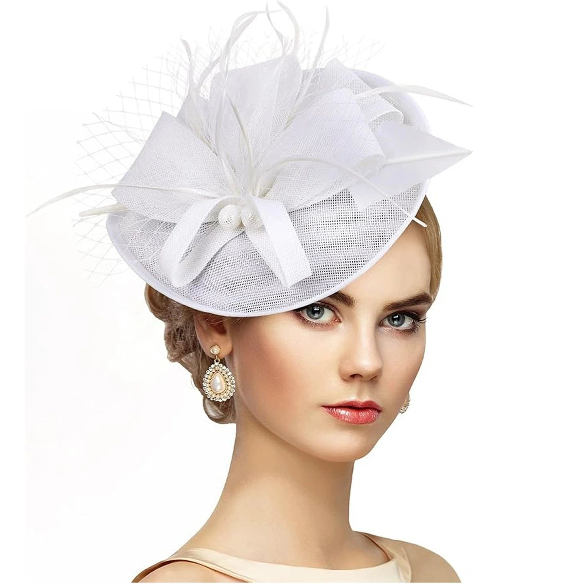 Floral Sinamay Fascinator Hat | Bridal & Race Day | 14 Colors