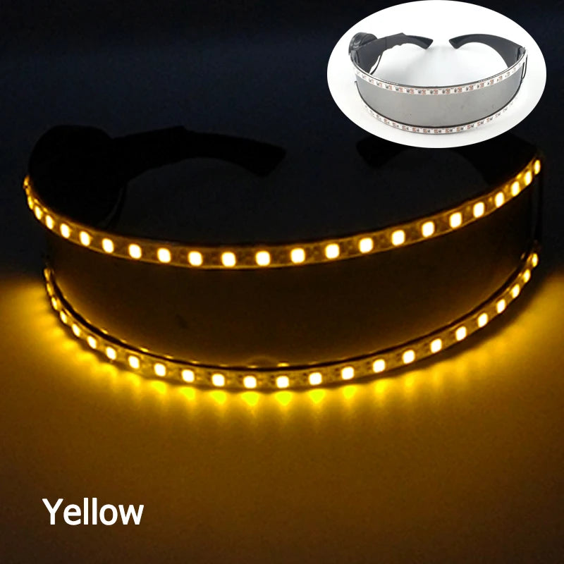 LED Luminous Gloves & Glasses Set - Remote Control Light Up Performance Accessories