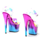 Clear Platform Pole Dance Sandals – 7-Inch High Heel Exotic Stage Shoes