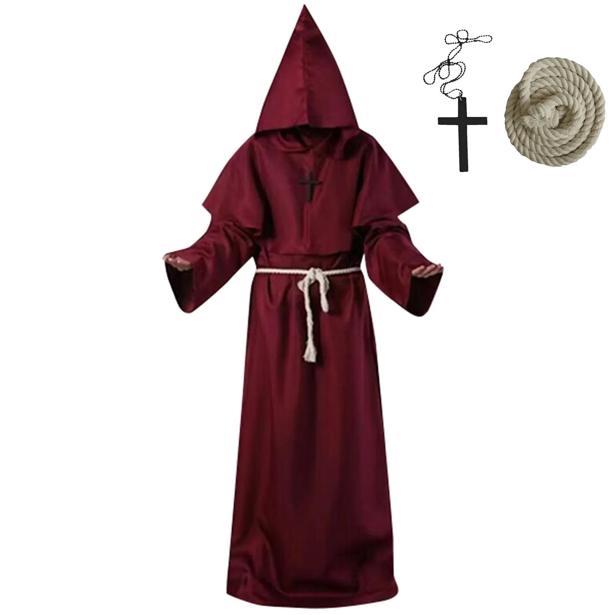 Hooded Monk Robe | Medieval Stagewear