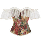 Overbust Corset | Ruffled Off-Shoulder | Victorian Gothic