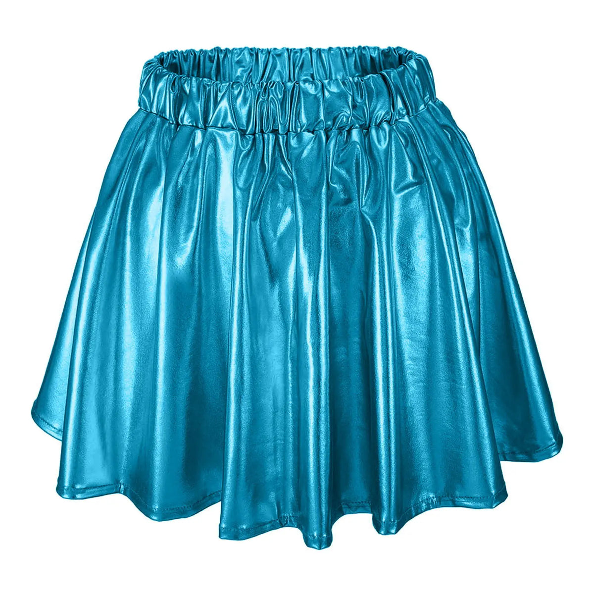 Metallic Swing Stage Skirt | Elastic Waist