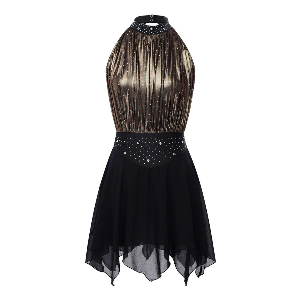 Starlight Metallic Rhinestone Lyrical Dance Dress