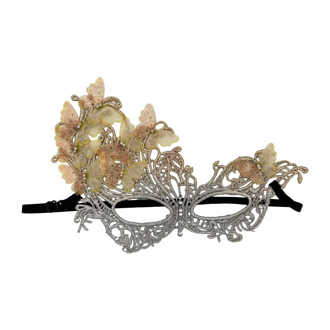 Butterfly Lace Masquerade Mask | Half Face | 7 Colors