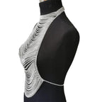Rhinestone Body Chain | Layered Halter