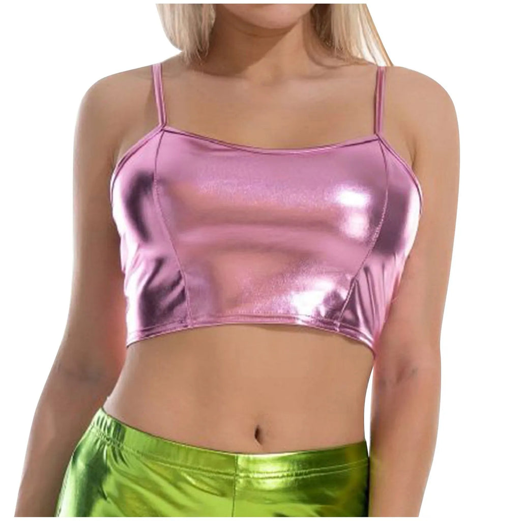 Metallic Crop Top Bra | 5 Colors