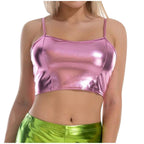Metallic Crop Top Bra | 5 Colors