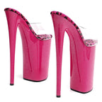 10-Inch Clear Platform Ankle Boots