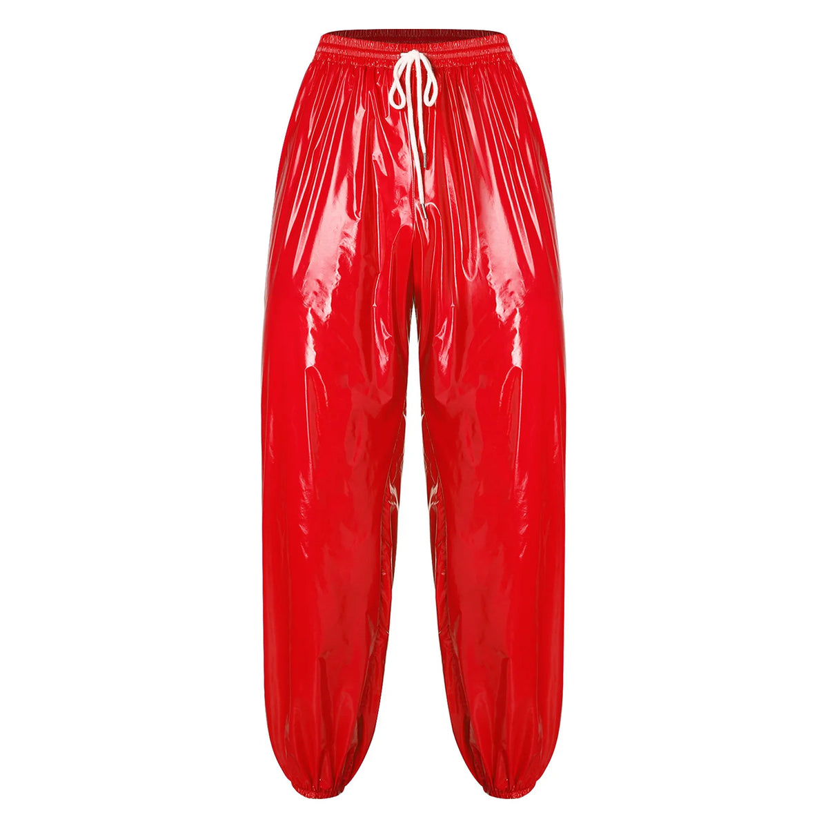 Men's Glossy Pants | Baggy Drawstring Fit