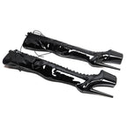 Patent Platform Thigh-High Boots – 8-Inch Pole Dance Heels, Black