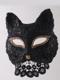 Venetian Cat Mask | Lace & Veil | 16 Styles